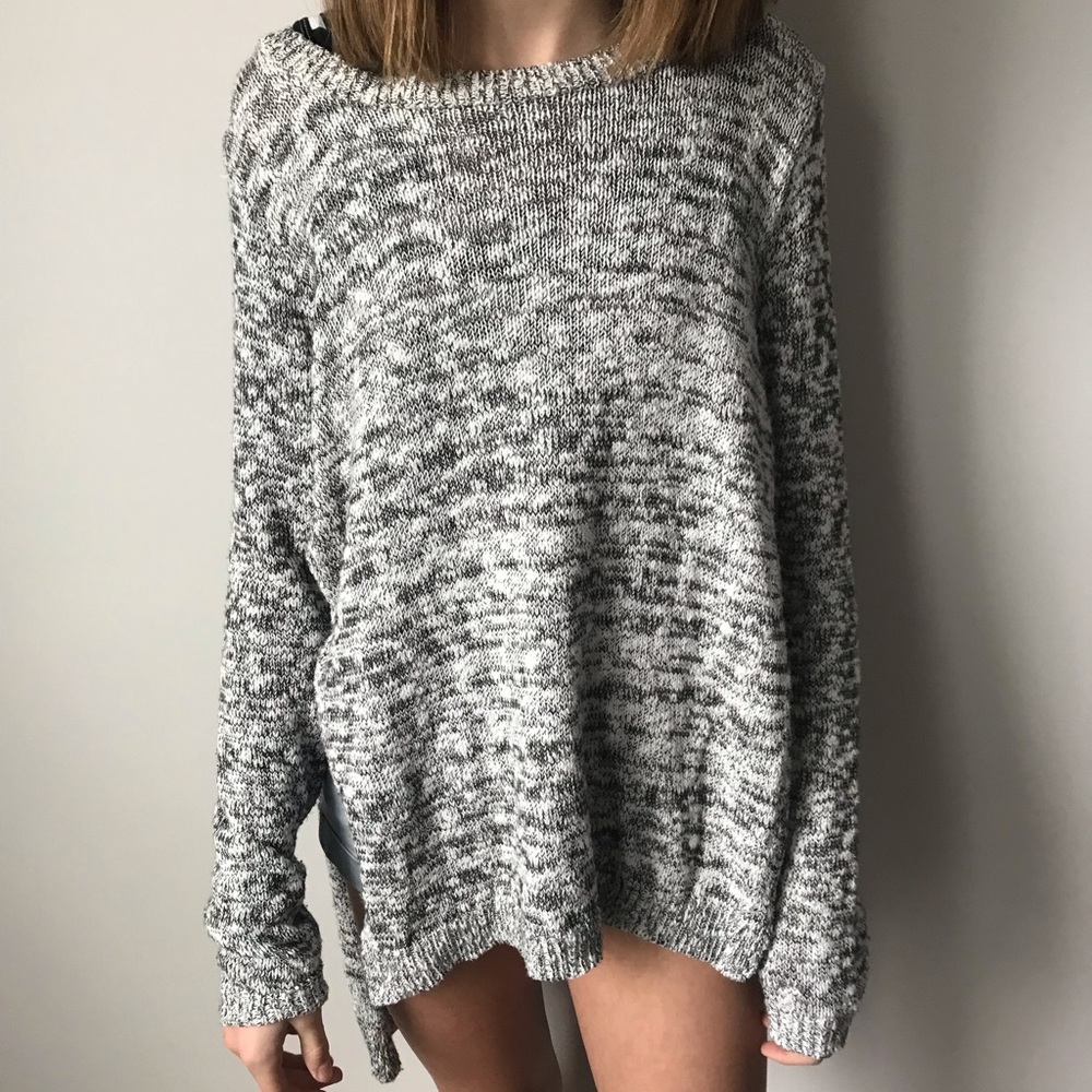 Grey and White Sweaters